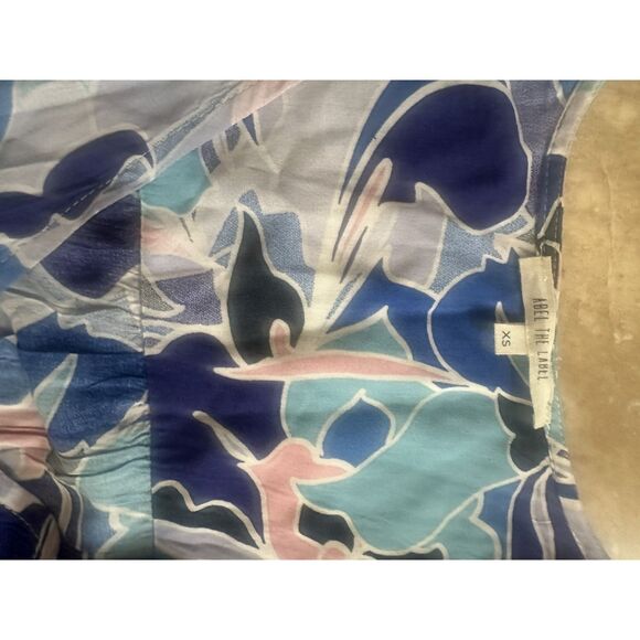 Abel The Label XS Hi Lo Maxi Rayon Printed Dress - Picture 5 of 5